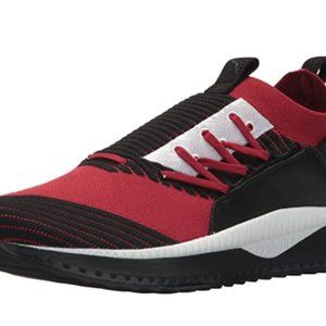 Men's black and red sneakers